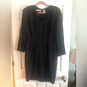 Vintage black long sleeve career wear dress in size 12